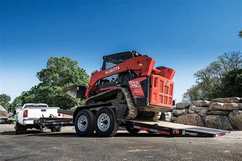 trailer large enough for skid steer|low ground skid steer trailers.